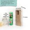 Besuerte Mason Jar Wall Sconces Set of Two, Wall Deco Cute Wall Decor with LED Fairy Lights, Art for Living Room Modern Decorations, House Decor, Rustic Brown